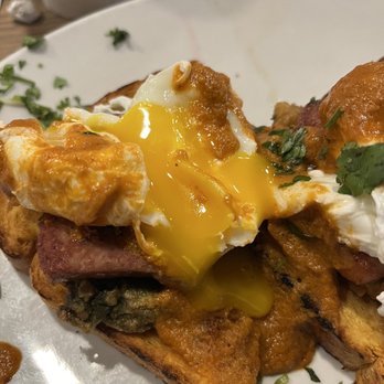 Kerbey Lane Cafe - Southwest - Texas Avocado Toast Benedict* - American Near Me - Austin, Texas Kerbey Lane Cafe - Southwest - Texas Avocado Toast Benedict* - American Near Me - Austin, Texas