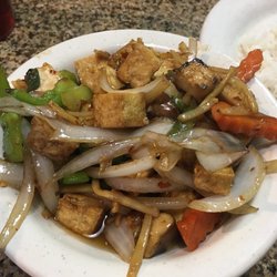 Fuji Teriyaki Express - Thai Basil stir fry! It was so yummy!