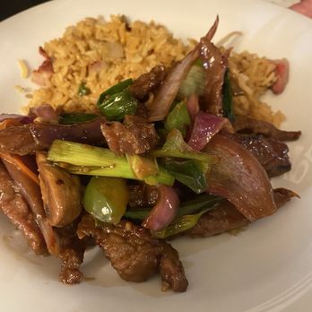 Red Dragon Chinese Food - This was the Mongolian beef over pork fried rice. - Chinese Near Me - Chandler, Arizona Red Dragon Chinese Food - This was the Mongolian beef over pork fried rice. - Chinese Near Me - Chandler, Arizona