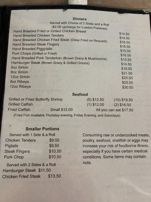 Menu photo 1 Mae's Meat Market Eastland, TX