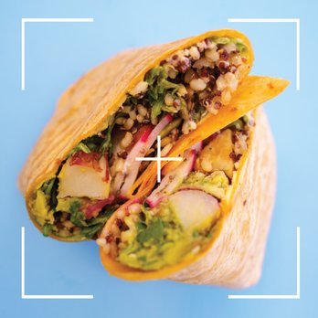 Vitality Bowls - Vitality Wrap with greens, grains, roasted potato, radish, vegan garlic aioli, avocado, hummus on a tomator basil tortilla. - Salad Near Me - Pickerington, Ohio Vitality Bowls - Vitality Wrap with greens, grains, roasted potato, radish, vegan garlic aioli, avocado, hummus on a tomator basil tortilla. - Salad Near Me - Pickerington, Ohio