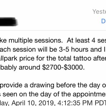 Outer Limits Tattoo & Body Piercing - Price for a 3" tall Tattoo around the ankle. lions face and flower. $3000 is a fn Rip Off. - Tattoo Near Me - Costa Mesa, California