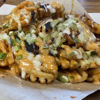 Plucked Chicken & Beer - Large order of hot as pluck fries are pretty good (3/5) - Chicken Shop Near Me - San Ramon, California