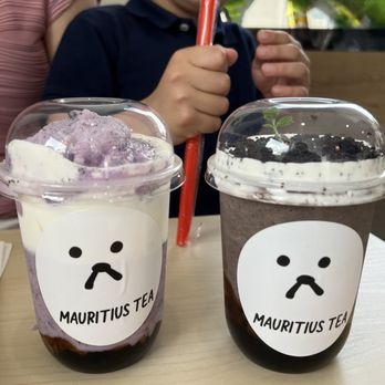 Mauritius Tea - Taro cream cheese & cookies and cream smoothies - Bubble Tea Near Me - University Place, Washington