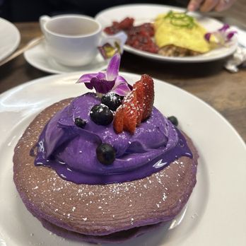 Guieb Cafe - Ube Mascarpone Pancake - New American Near Me - Aiea, Hawaii Guieb Cafe - Ube Mascarpone Pancake - New American Near Me - Aiea, Hawaii