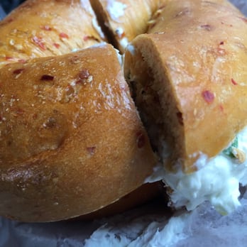Brooklyn Bagel Bakery - Jalapeño Cheddar with Chives cream cheese - Bagels Near Me - Arlington, Virginia