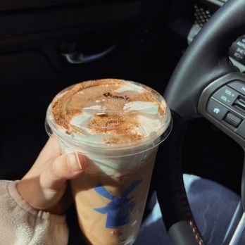 Dutch Bros Coffee - Iced banana bread latte - Juice Bars & Smoothies Near Me - Baldwin Park, California