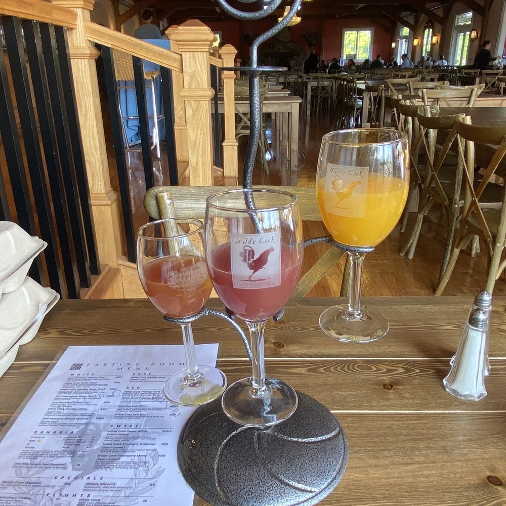 Willow Creek Winery - The sangria flight (mixed, red sangria, and white sangria) - Wineries Near Me - West Cape May, New Jersey Willow Creek Winery - The sangria flight (mixed, red sangria, and white sangria) - Wineries Near Me - West Cape May, New Jersey