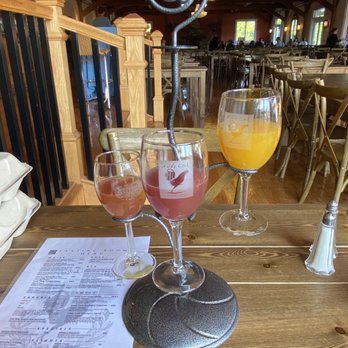Willow Creek Winery - The sangria flight (mixed, red sangria, and white sangria) - Wineries Near Me - West Cape May, New Jersey Willow Creek Winery - The sangria flight (mixed, red sangria, and white sangria) - Wineries Near Me - West Cape May, New Jersey