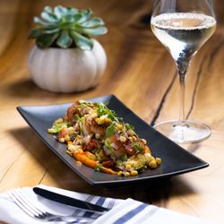 Saté: A New American Experience - Pan Seared Scallops over Carrot Ginger purée