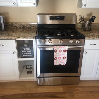 Handymanny - The counter Manny helped cut to fit a standard sized stove and he built the left shelf. - Handyman Near Me - Beaverton, Oregon Handymanny - The counter Manny helped cut to fit a standard sized stove and he built the left shelf. - Handyman Near Me - Beaverton, Oregon