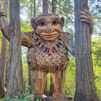 Jakob Two Trees - A great front shot of Jakob Two Trees! - Public Art Near Me - Issaquah, Washington Jakob Two Trees - A great front shot of Jakob Two Trees! - Public Art Near Me - Issaquah, Washington
