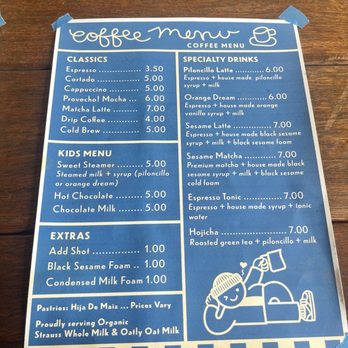 Provecho Coffee - Menu - Coffee & Tea Near Me - San Diego, California