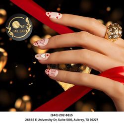 The One Nail Bar - Cute, classy, and full of love  Schedule your nail design today and shine beautifully!