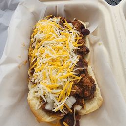 Shaved Ice Chili Dogs