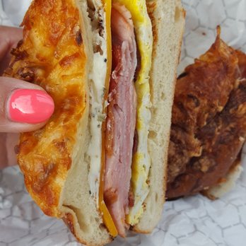 Einstein Bros. Bagels - Farmhouse breakfast sandwich. - Bagels Near Me - Oceanside, California Einstein Bros. Bagels - Farmhouse breakfast sandwich. - Bagels Near Me - Oceanside, California