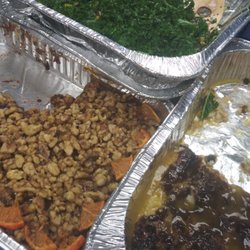 Conscious Xotics - Kale salad, walnut mousse dessert, mango berry upside down cake