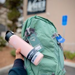 REI - Found an awesome new Osprey hiking pack big enough for all my camera gear!! And a new Hydroflask too bc I lost my other one :P