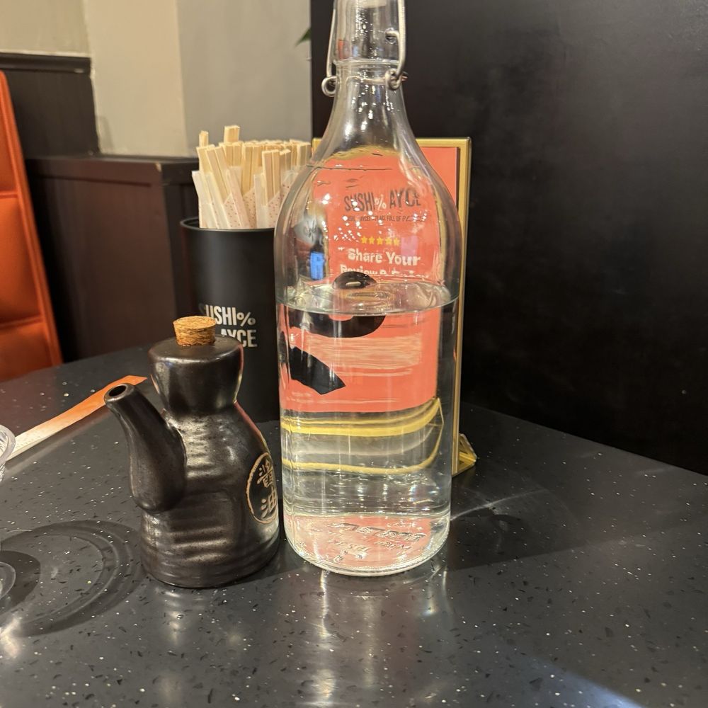 Sushi%AYCE/All You Can Eat - Water and soy sauce or shoyu depending on where you from. - Sushi Bars Near Me - Seattle, Washington Sushi%AYCE/All You Can Eat - Water and soy sauce or shoyu depending on where you from. - Sushi Bars Near Me - Seattle, Washington