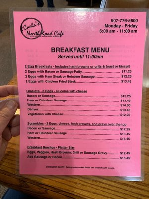 Menu photo 1 Carla's North Road Cafe Nikiski, AK