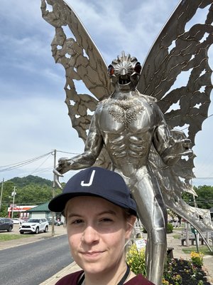 Mothman Statue and Marker by null