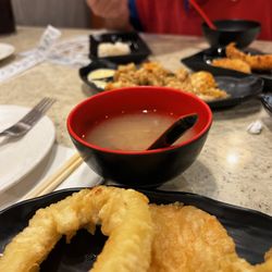 Tokyo Hibachi and Sushi - Mixed tempura, clam soup