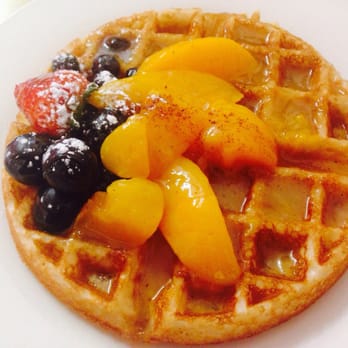 Flavor Table - Peach cobbler waffle. - Cajun/Creole Near Me - Los Angeles, California Flavor Table - Peach cobbler waffle. - Cajun/Creole Near Me - Los Angeles, California