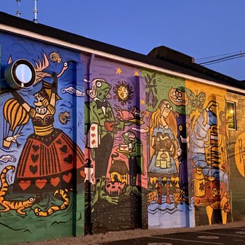 Rabbit Hole Mural - Public Art Near Me - Louisville, Kentucky Rabbit Hole Mural - Public Art Near Me - Louisville, Kentucky