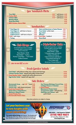 Menu photo 4 Gus' Red Hots Plattsburgh, NY
