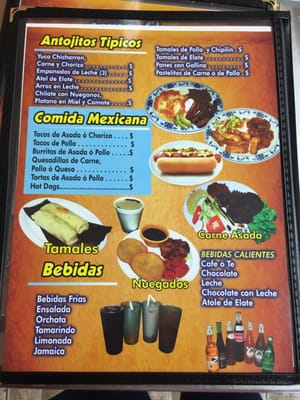 Menu photo 3 Pupuseria Cuzcatlan Pacoima, CA