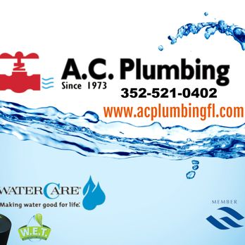A.C. Plumbing - Water filtration sales, service and certified installers. Ask the experienced, licensed plumbers at A.C.Plumbing - Plumbing Near Me - Dade City, Florida A.C. Plumbing - Water filtration sales, service and certified installers. Ask the experienced, licensed plumbers at A.C.Plumbing - Plumbing Near Me - Dade City, Florida