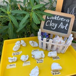 Dream Big Little One Early Childhood Education - Display of a clay art project at Dream Big ECE.