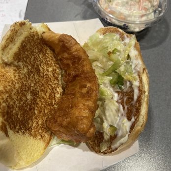Culver's - Walleye Sandwich. Cole slaw - Burgers Near Me - Middleburg, Florida