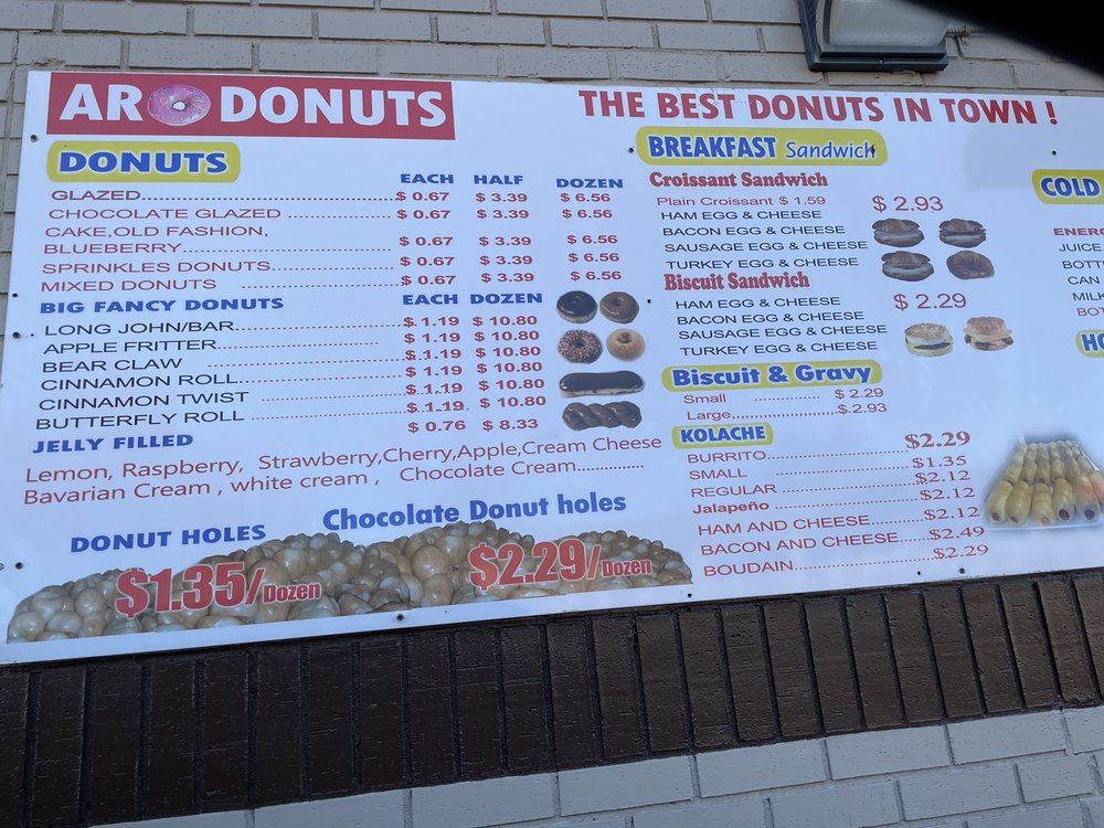 AR DONUTS Donuts 102 Markham Park Dr, Little Rock, AR Phone