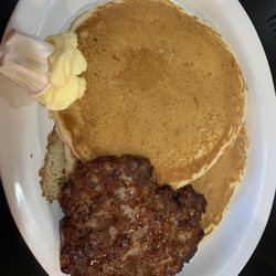 Short stack and sausage patty