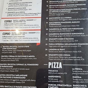 Pasta In Corso - Menu - Roman Near Me - Rome, RM Pasta In Corso - Menu - Roman Near Me - Rome, RM