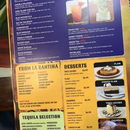 Drink menu