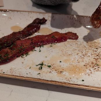 First Watch - Million Dollar Bacon, with a few slices missing. - Breakfast & Brunch Near Me - Upper St. Clair, Pennsylvania