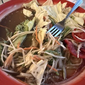 Kamlai Thai Cuisine - S1. Papaya Salad (Lao style) - authentic and bold flavor - Thai Near Me - Tacoma, Washington Kamlai Thai Cuisine - S1. Papaya Salad (Lao style) - authentic and bold flavor - Thai Near Me - Tacoma, Washington