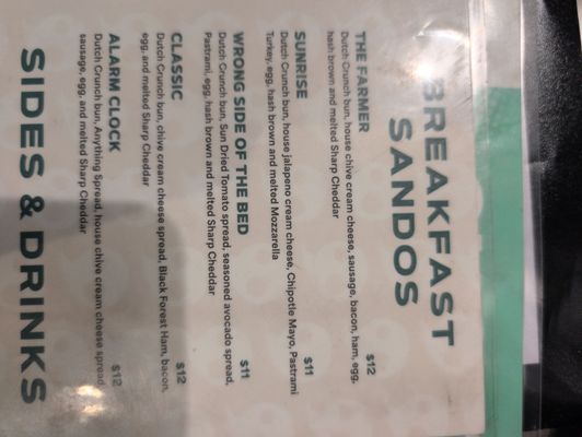 Menu photo 2 Ghost Sando Shop Los Angeles, CA