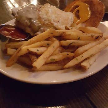 Southern Cross Kitchen - Cross Burger - beef & andouille sausage burger topped with gruyere cheese, bacon, fries pickles, fried egg, spicy sriracha dijonaise - Southern Near Me - Conshohocken, Pennsylvania Southern Cross Kitchen - Cross Burger - beef & andouille sausage burger topped with gruyere cheese, bacon, fries pickles, fried egg, spicy sriracha dijonaise - Southern Near Me - Conshohocken, Pennsylvania