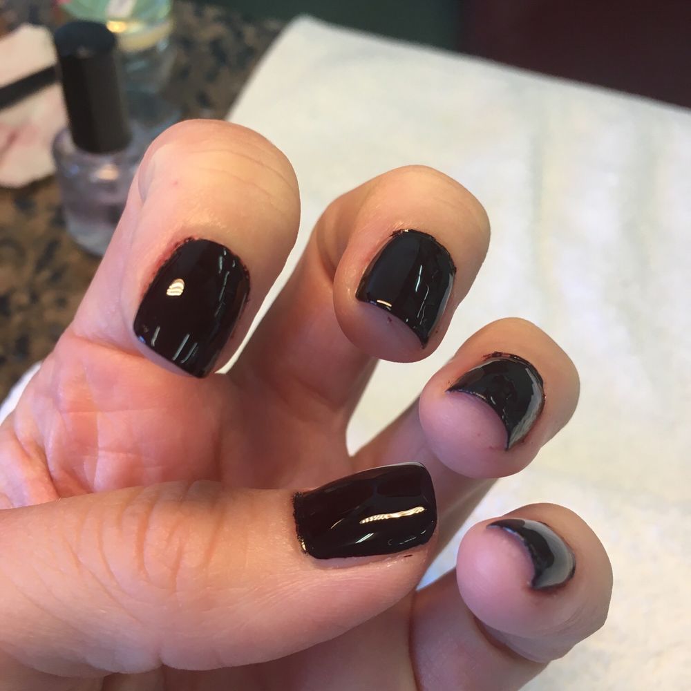 Great Line Nails - Poorly done. You can see the nail polish all over the cuticles. This is after the second time I asked her to fix them and clean them up. - Nail Salons Near Me - Los Angeles, California Great Line Nails - Poorly done. You can see the nail polish all over the cuticles. This is after the second time I asked her to fix them and clean them up. - Nail Salons Near Me - Los Angeles, California