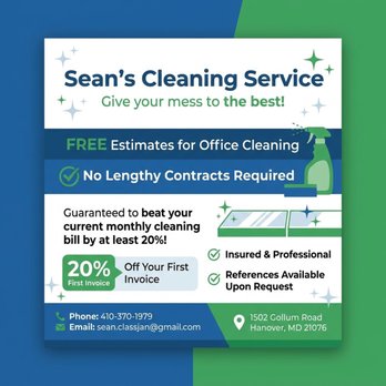 Sean’s Cleaning Service - Office Cleaning Near Me - Hanover, Maryland Sean’s Cleaning Service - Office Cleaning Near Me - Hanover, Maryland