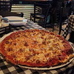Waterworks Pizza & Tavern - Family sized sausage pizza