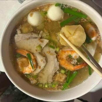 See's Saigon - Wonton soup w shrimp, steamed pork slices, quail eggs - Noodles Near Me - Garden Grove, California See's Saigon - Wonton soup w shrimp, steamed pork slices, quail eggs - Noodles Near Me - Garden Grove, California