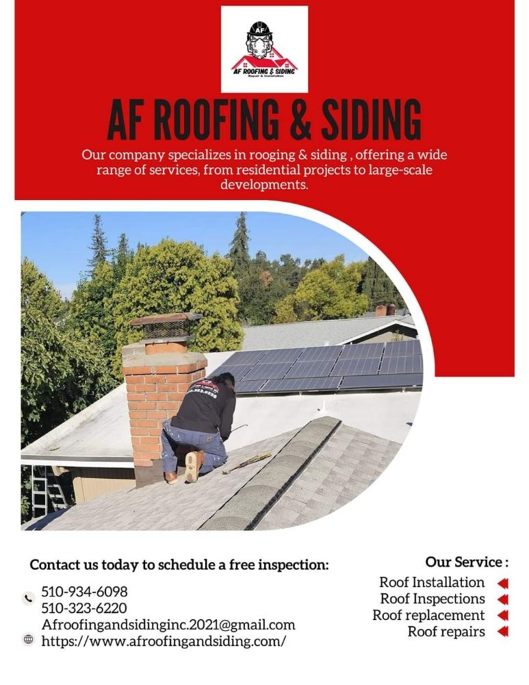 Slide of AF Roofing & Siding