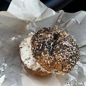 Bubb’s Bagels - Everything bagel with horseradish Schmear - Bagels Near Me - Livermore, California