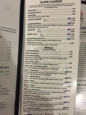 Menu photo 1 Shogun Steak House Clovis, NM