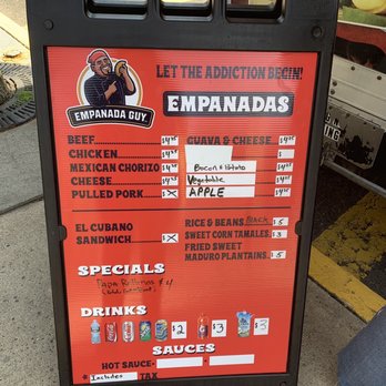 Empanada Guy - Menu - Food Trucks Near Me - Woodbridge Township, New Jersey Empanada Guy - Menu - Food Trucks Near Me - Woodbridge Township, New Jersey