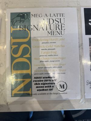 Menu photo 1 Meg A Latte Coffee House Fargo, ND Menu photo 1 Meg A Latte Coffee House Fargo, ND